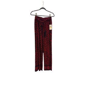 Michael Kors NWT Scarlet Pull On Trousers Tassel Tie Waist Womens Size Medium